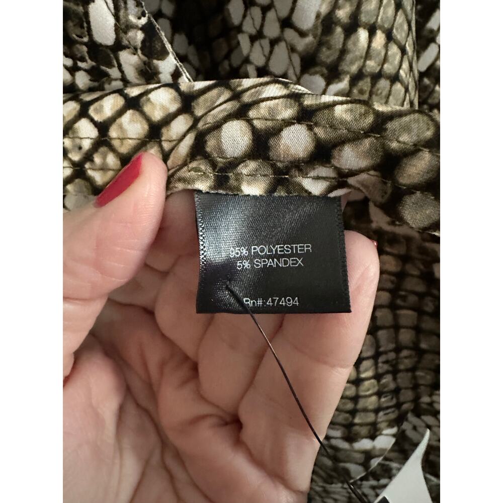 Norma Kamali Python Snake Print Blazer Jacket Boo… - image 5